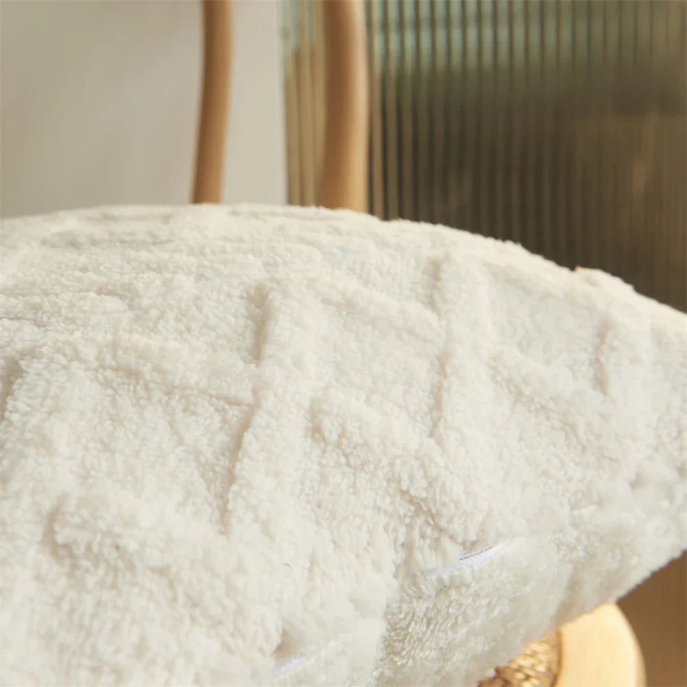 Fleece Cushion Cover Plush Pillowcase