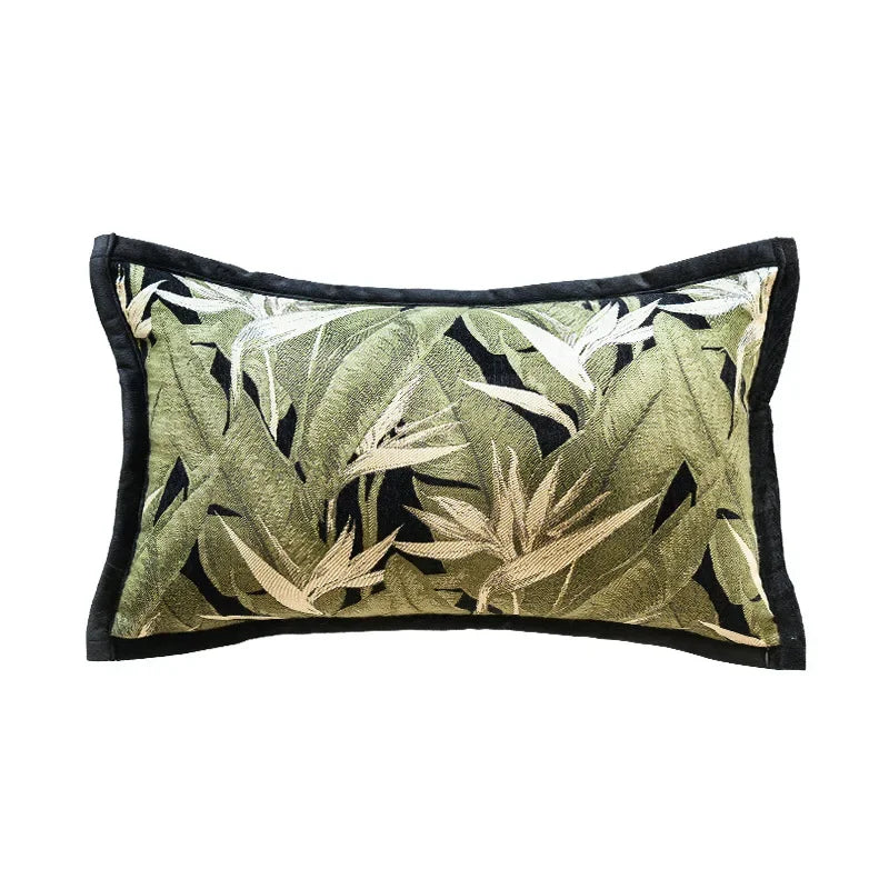 Green Textured Cushion Cover Vintage