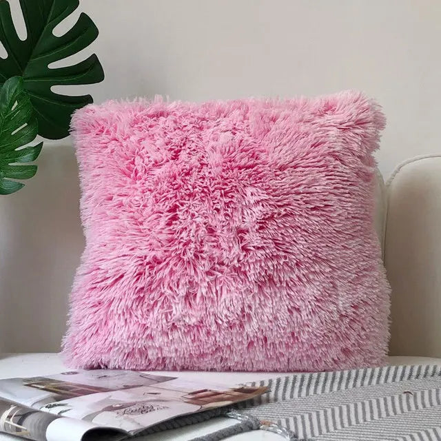 Fur Cushion Cover Plush 43x43cm