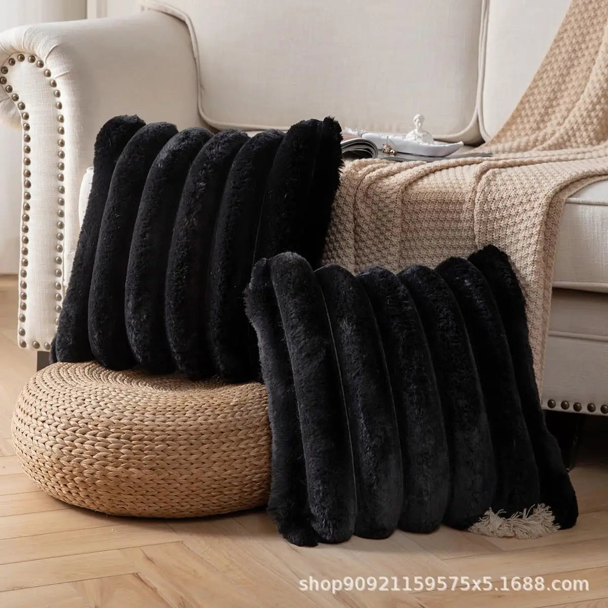 Velvet Pillowcase Single Sided Decorative