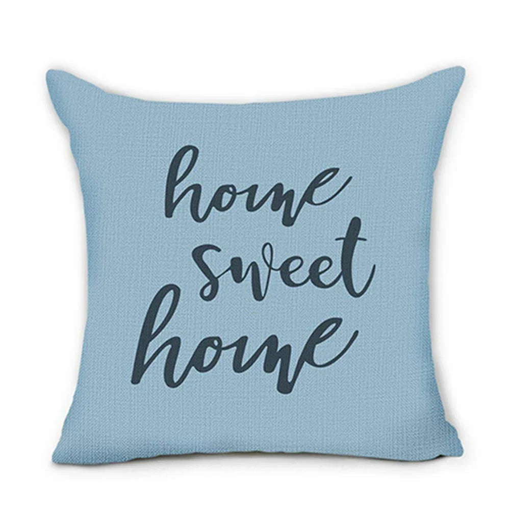 Linen Pillowcase Geometric Sofa Cushion