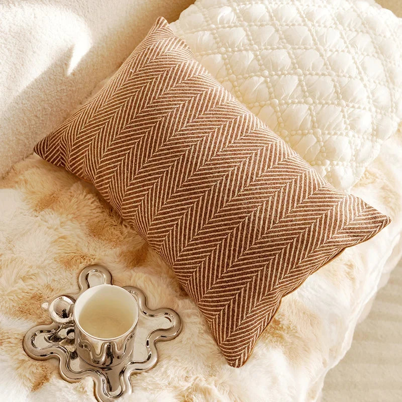 Brown Throw Pillow Cover Luxury Decor