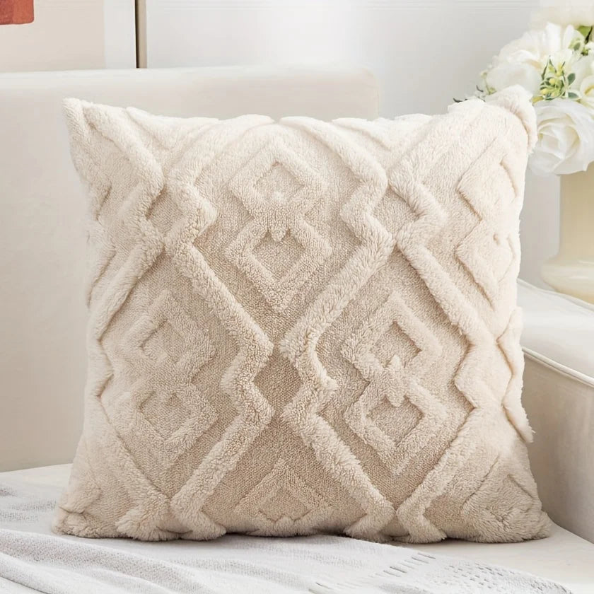 Snowflake Velvet Throw Pillow Covers