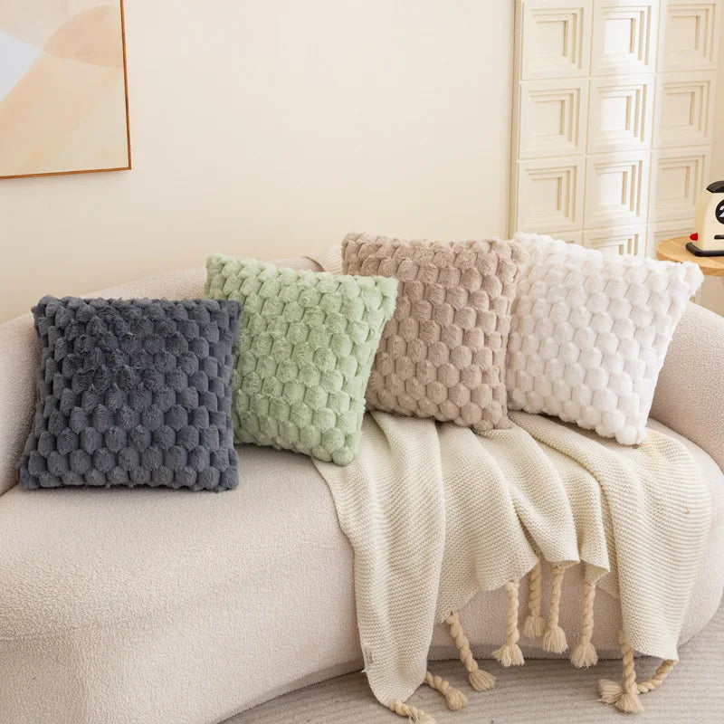 Artificial Fur Decorative Pillow Covers