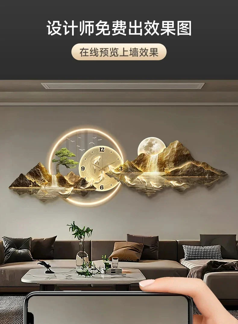 Dlight Decor Silent LED Wall Clock in Nordic Style