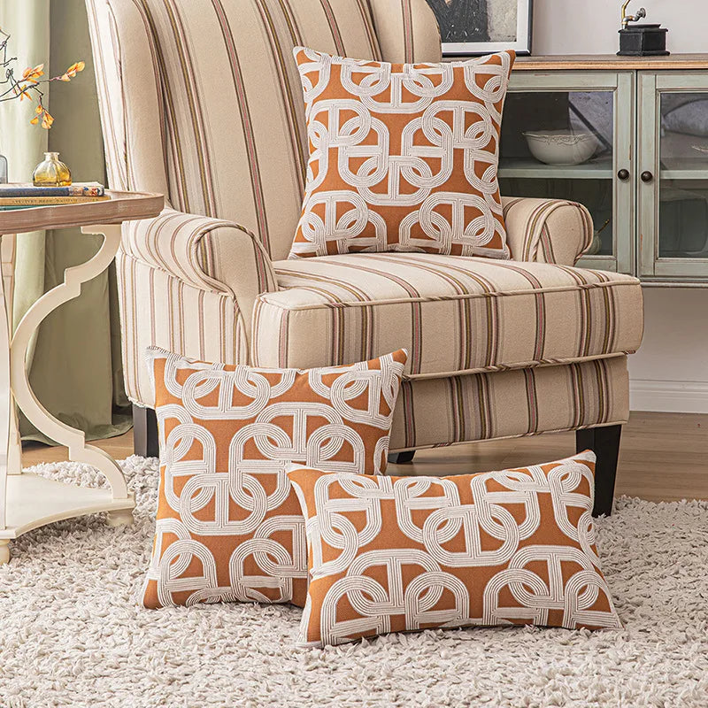 Geometric Cushion Covers Luxury Set