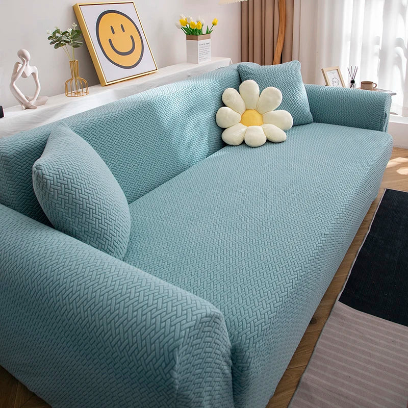 Jacquard Stretch Sofa Cover L Shape