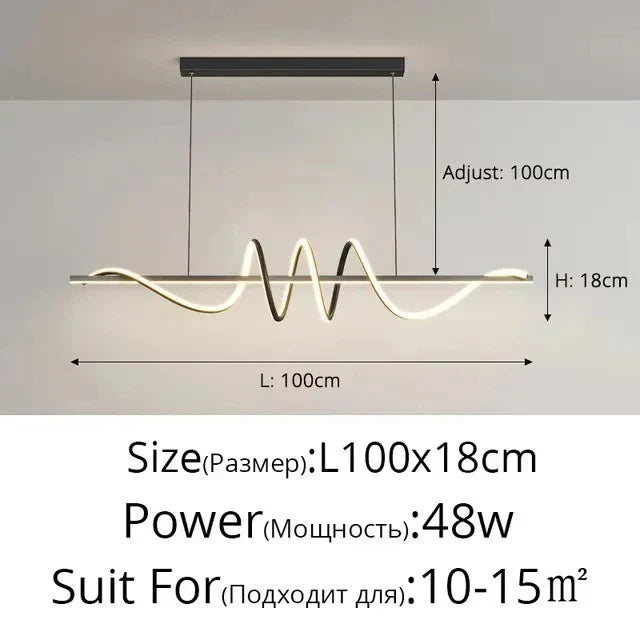 DecorBites™ Dining Table Pendant Lights Linear