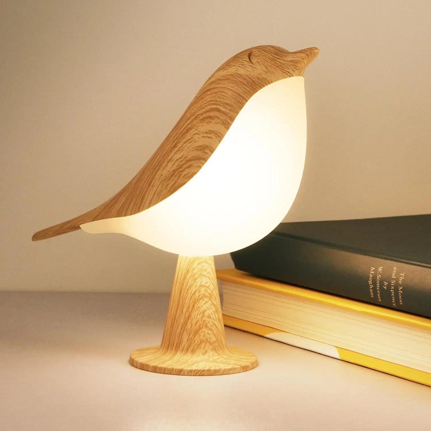 Cordless Bird Lamp / Bedside Lamps with 3 Color Temperature and Touch Sensor - PRHOMZ