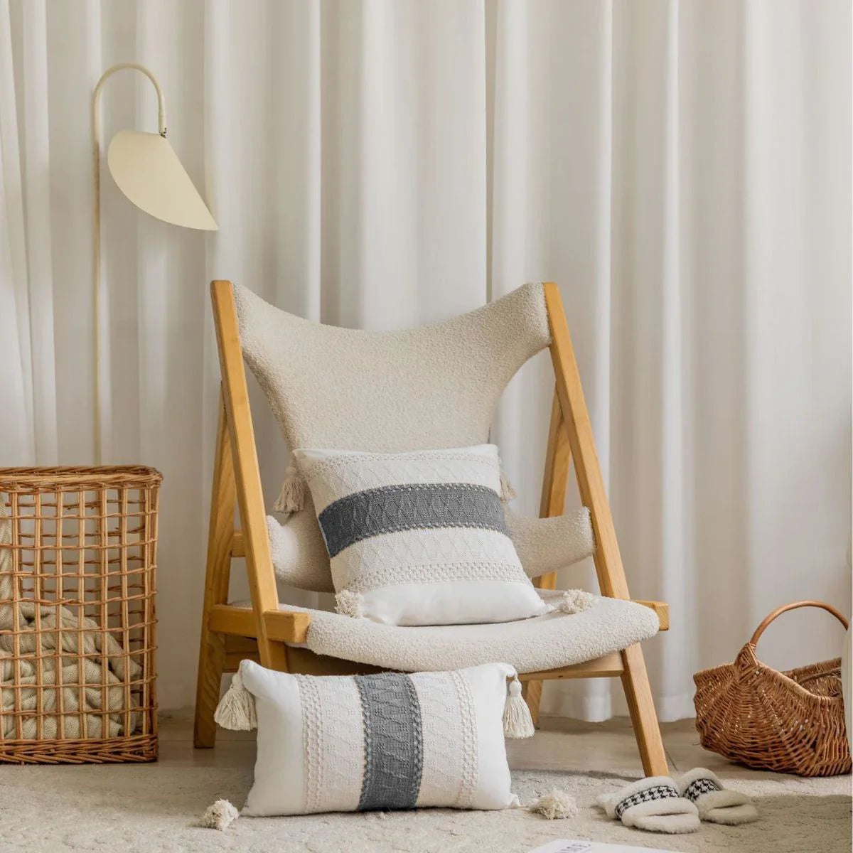 Boho Throw Pillow Cover Decorative