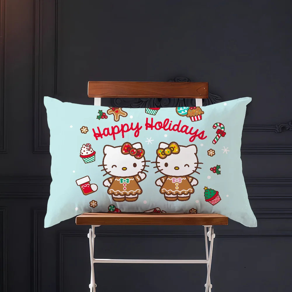 Christmas Kawaii Pillow Cover Rectangle