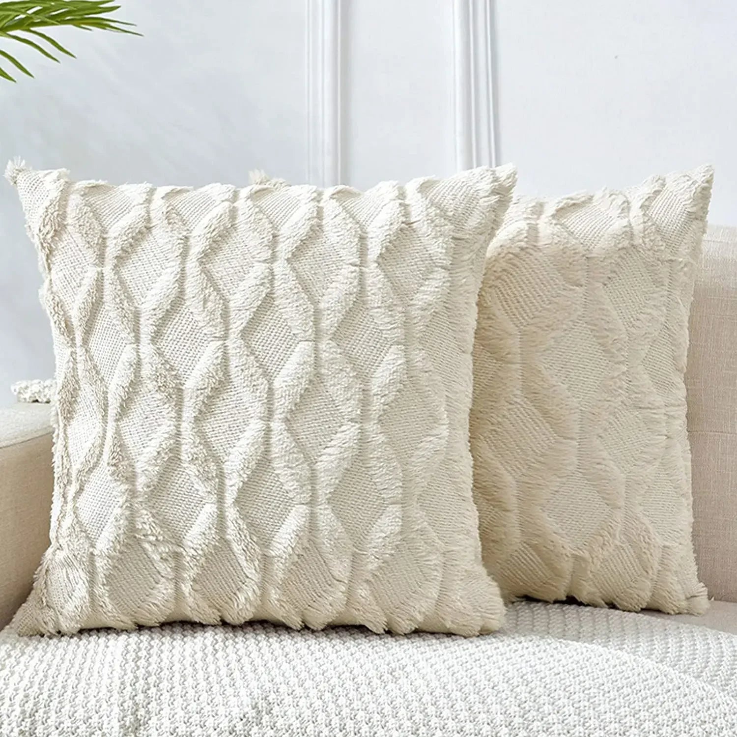 Fluffy Cushion Cover Plush Decorative