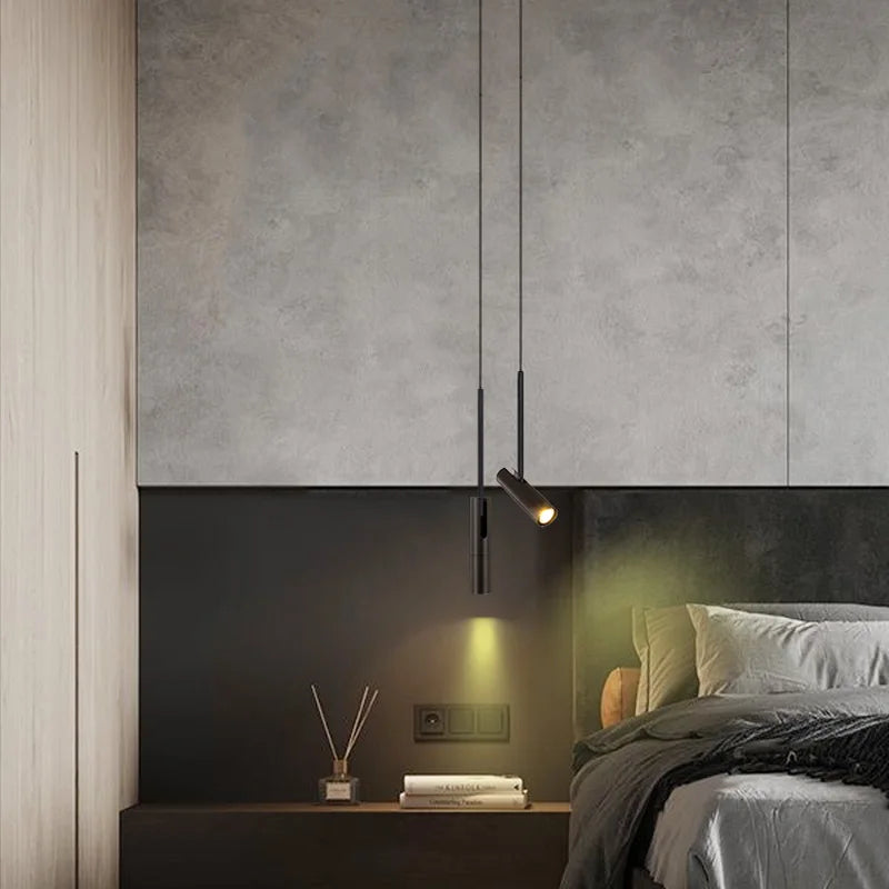 DecorBites™ Black LED Chandelier Adjustable Hanging Lamp