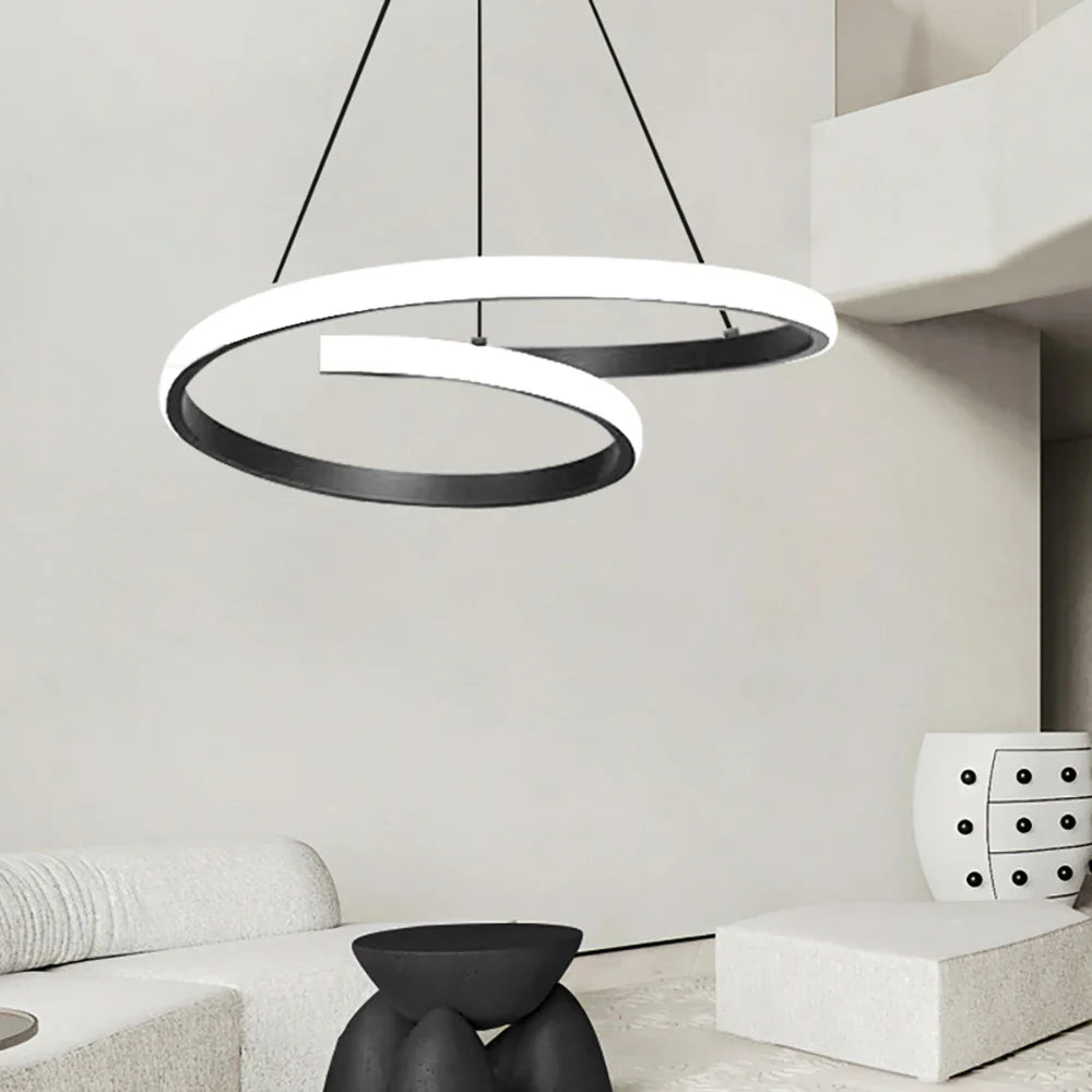 DecorBites™ LED Pendant Light Minimalist Double-Ring