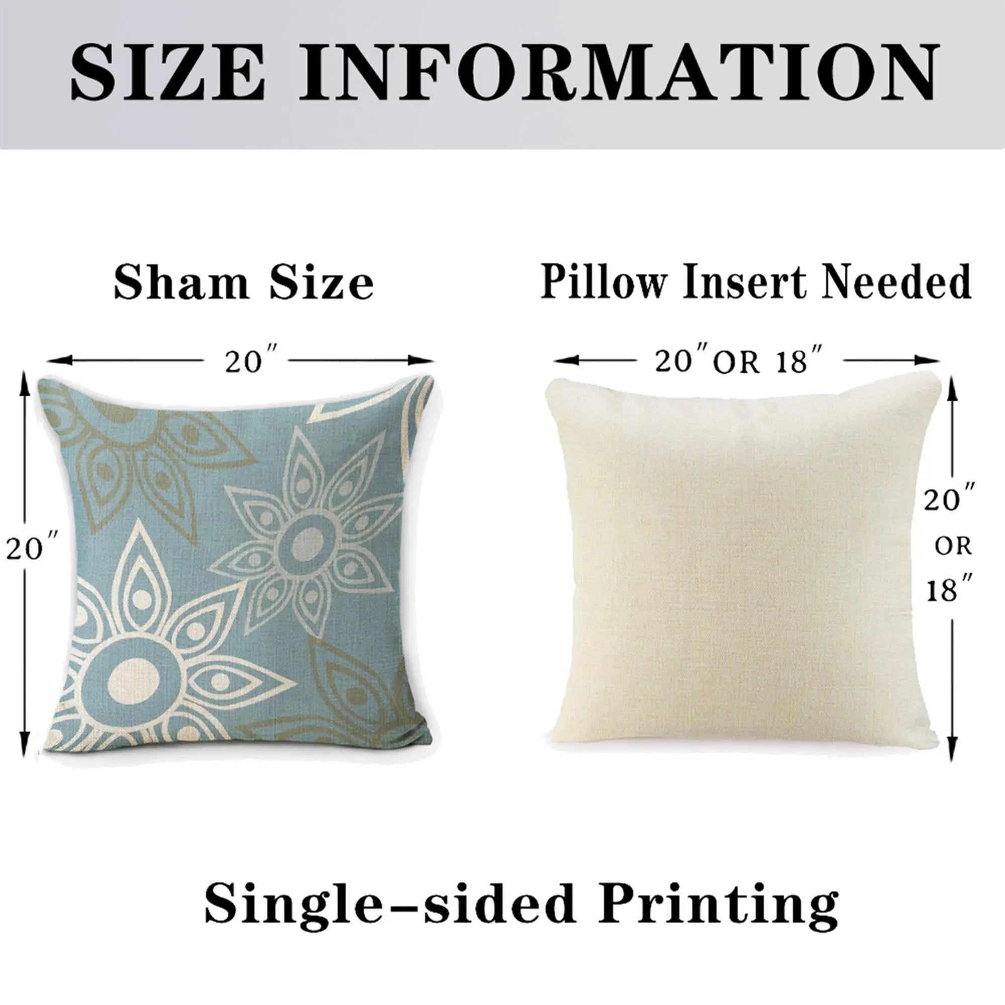 Linen Pillowcase Geometric Sofa Cushion