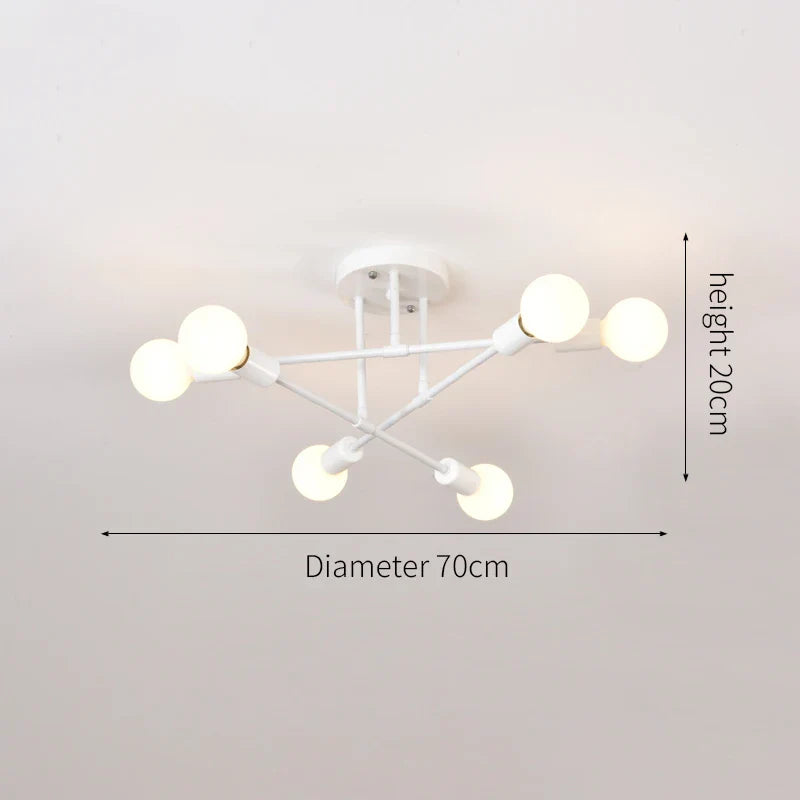 DecorBites™ LED Ceiling Lamp Modern 6-Head