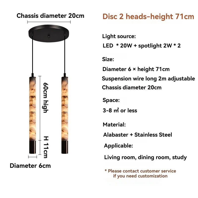 DecorBites™ Marble Pendant Light Bedroom