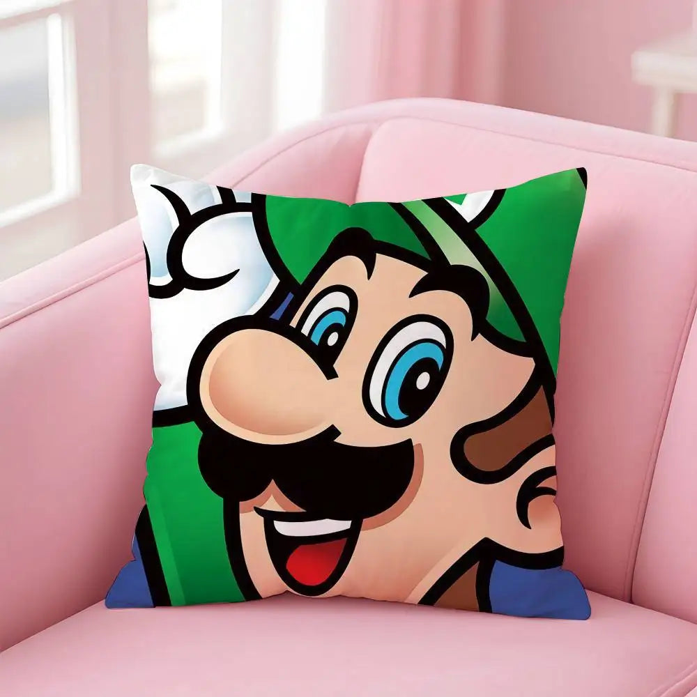 Mario Pillow Case Silky Sofa Cover