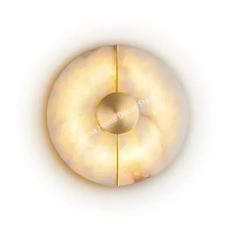 DecorBites™ Marble Wall Sconce Alabaster Indoor