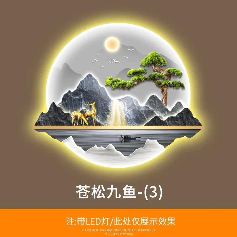 Dlight Decor Wealth Landscape Wall Lamp Mural