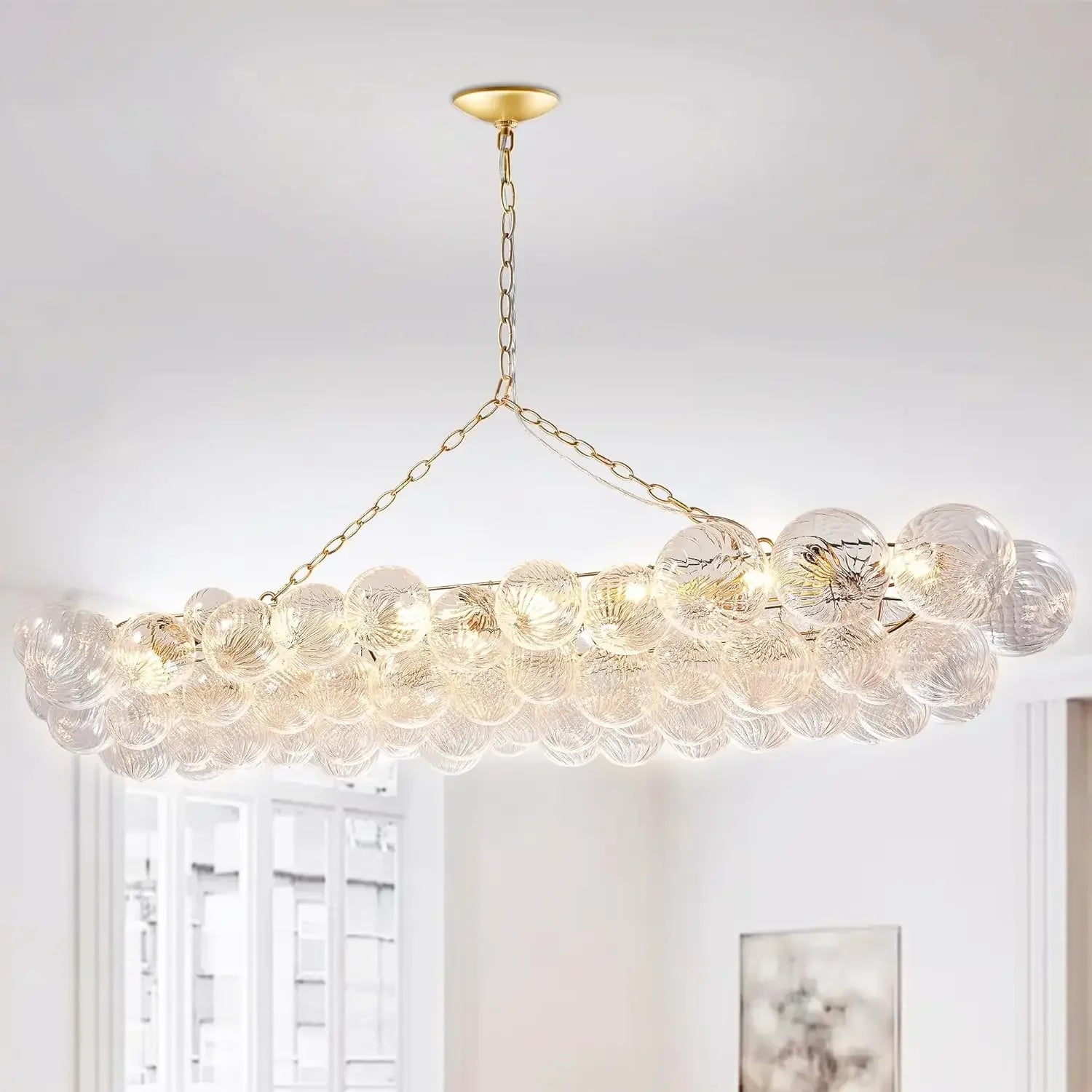 Glass Chandelier LED Decorative Fixture