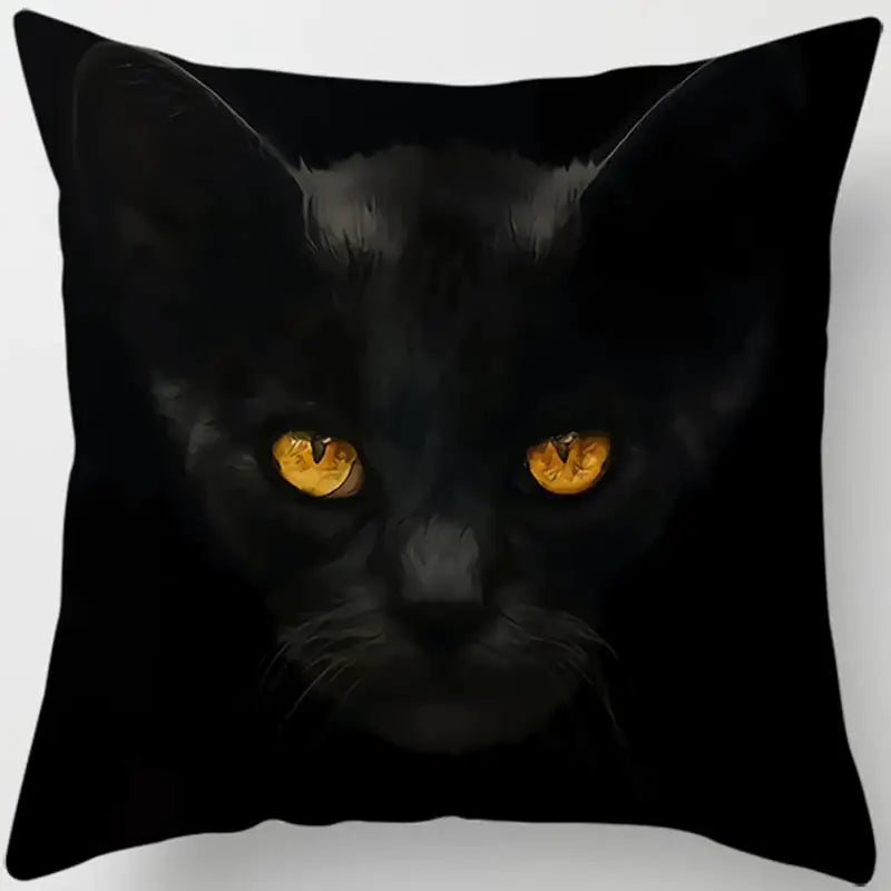Cat Print Pillowcase Sofa Cushion Cover