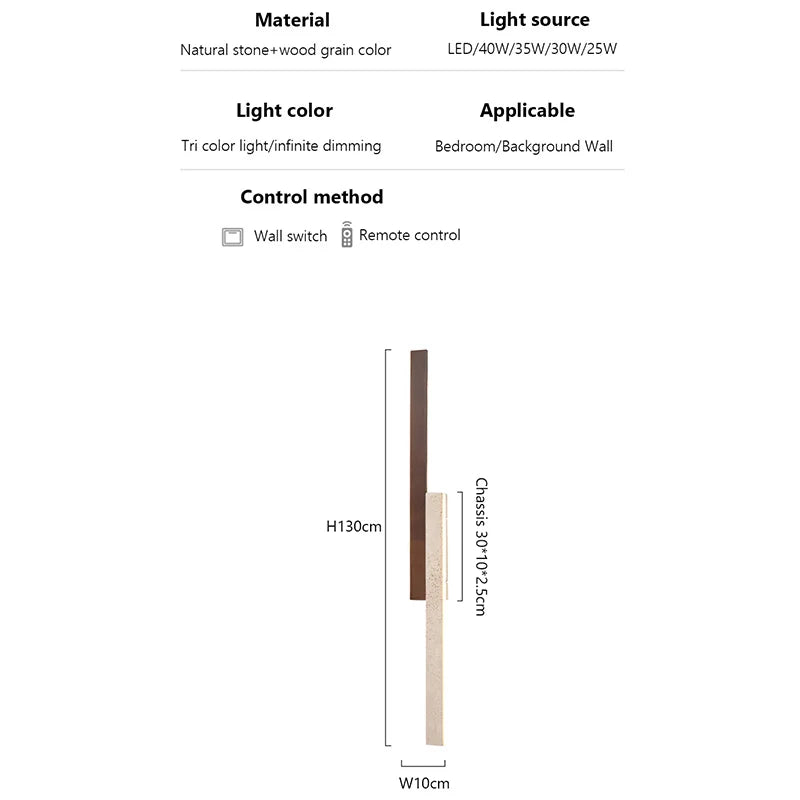 DecorBites™ Stone Wall Sconce Yellow Travertine