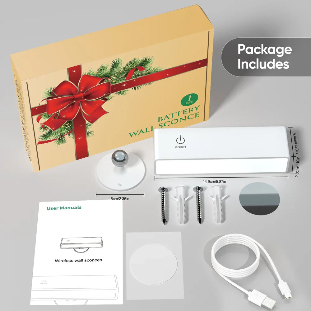 DecorBites™ Led Wall Sconce Dimmable 360 Rotation