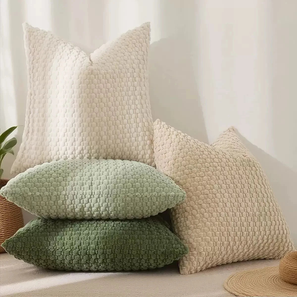 Sage Green Throw Pillow Covers Corduroy