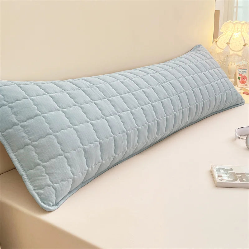 Solid-Color Long Decorative Pillowcase