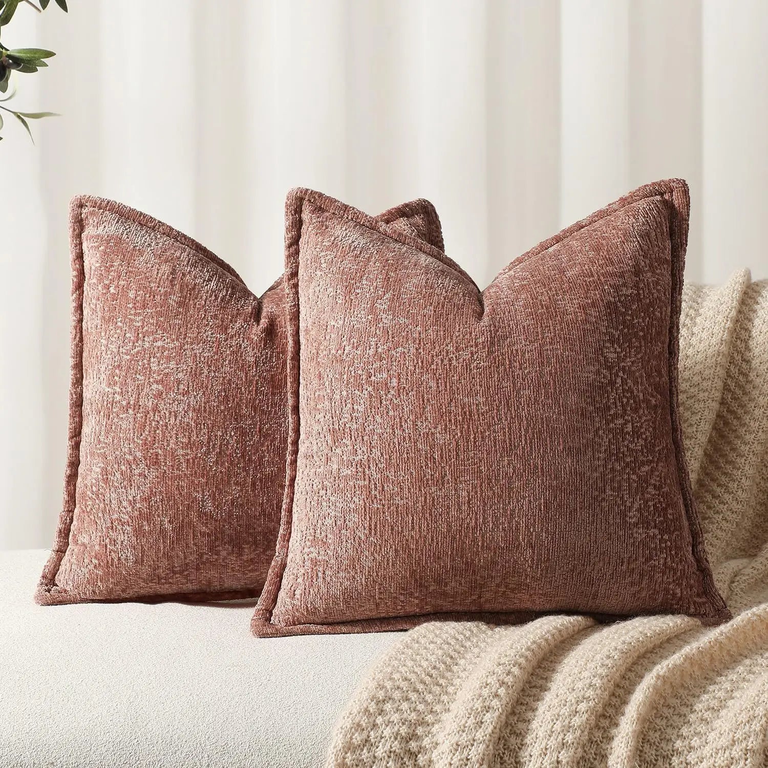 Chenille Cushion Covers Thickened Decorative