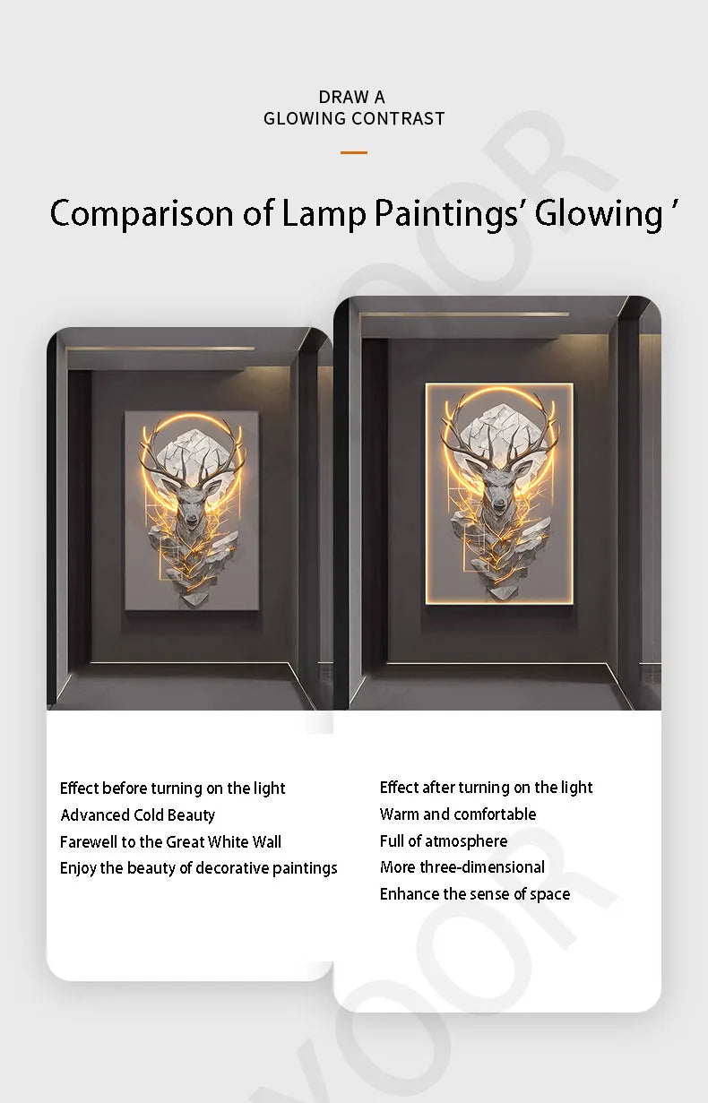 Dlight Decor Reindeer Wall Glow for Luxe Entry Spaces