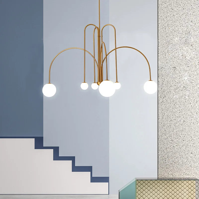 DecorBites™ LED Chandelier Glass Globe Lighting