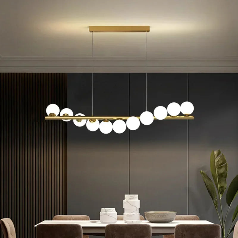 Led Ceiling Chandelier Glass Dining