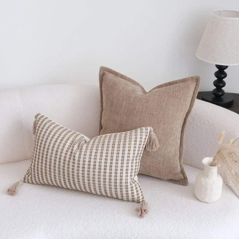 Geometric Pillow Cover Jacquard Decorative