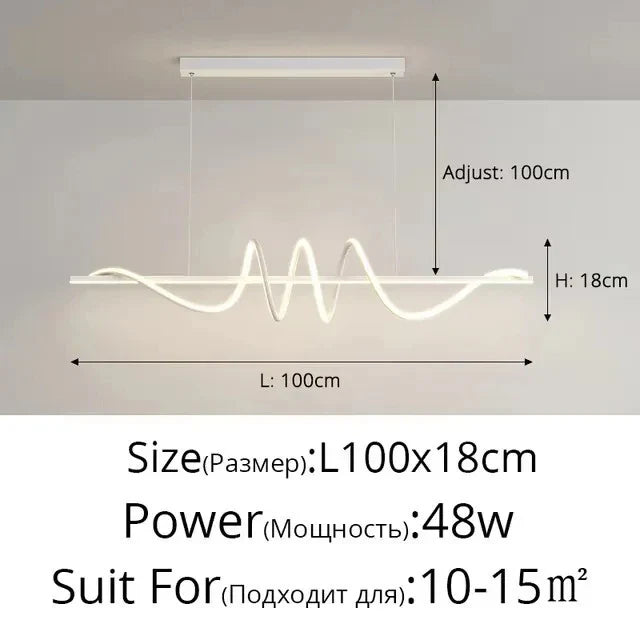 DecorBites™ Dining Table Pendant Lights Linear