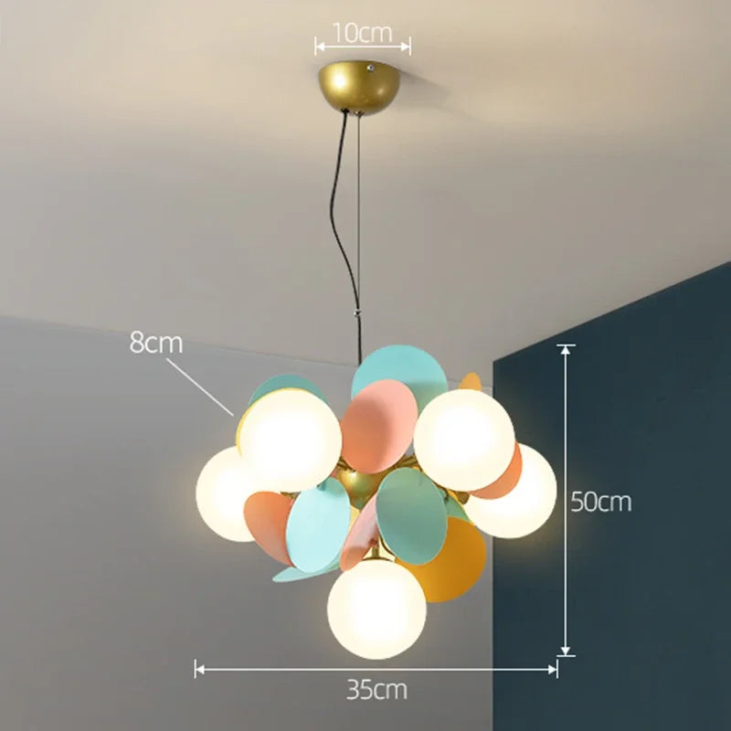 DecorBites™ Led Chandeliers Colourful Branch Ceiling Light