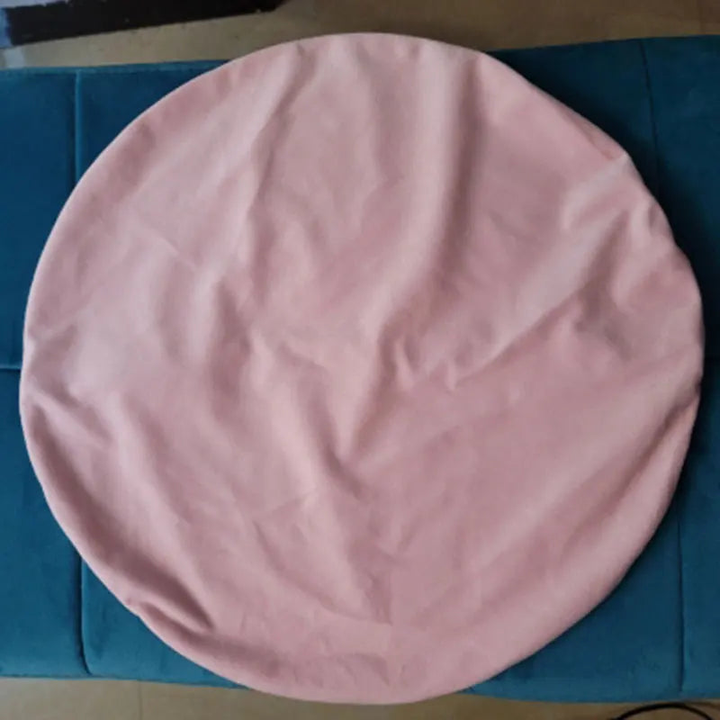 DecorBites™ Velvet Round Pillowcase 45cm