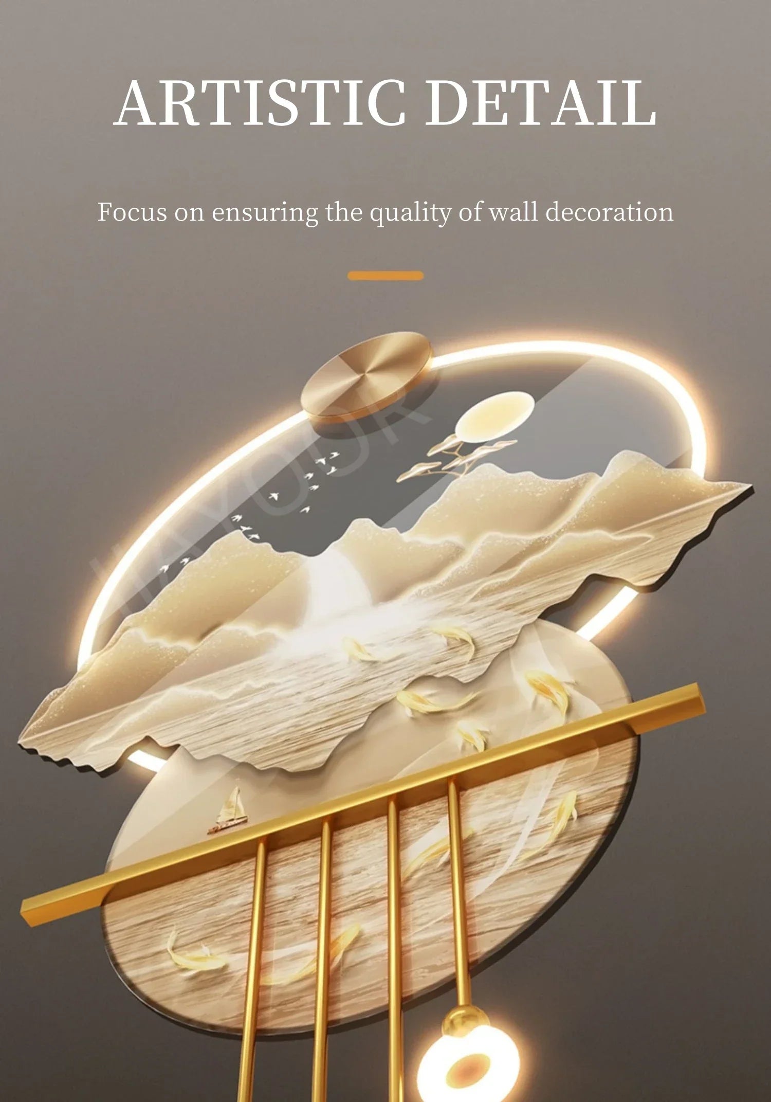Dlight Decor Butterfly Mural Light for Entrance Walls