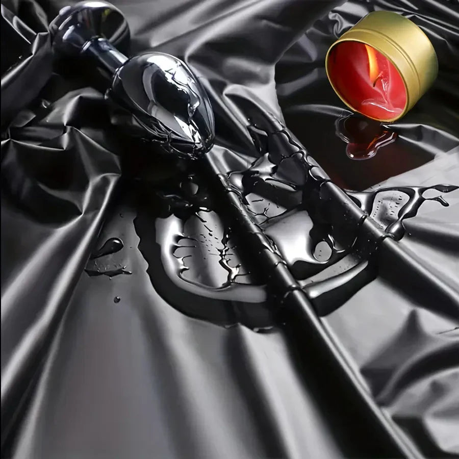 Waterproof Fitted Bed Sheet Black