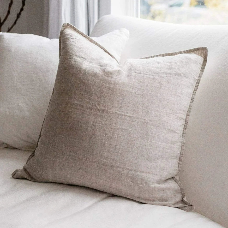 Linen Pillowcase Soft Cushion Cover
