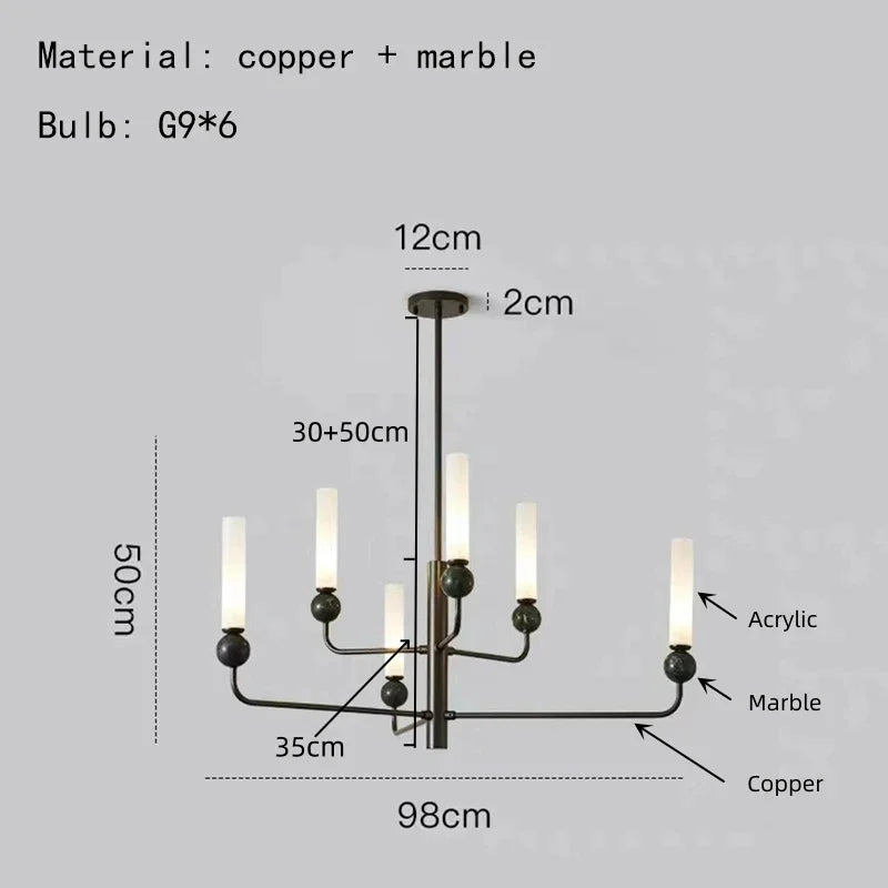 DecorBites™ Marble Pendant Light Bedroom Dining