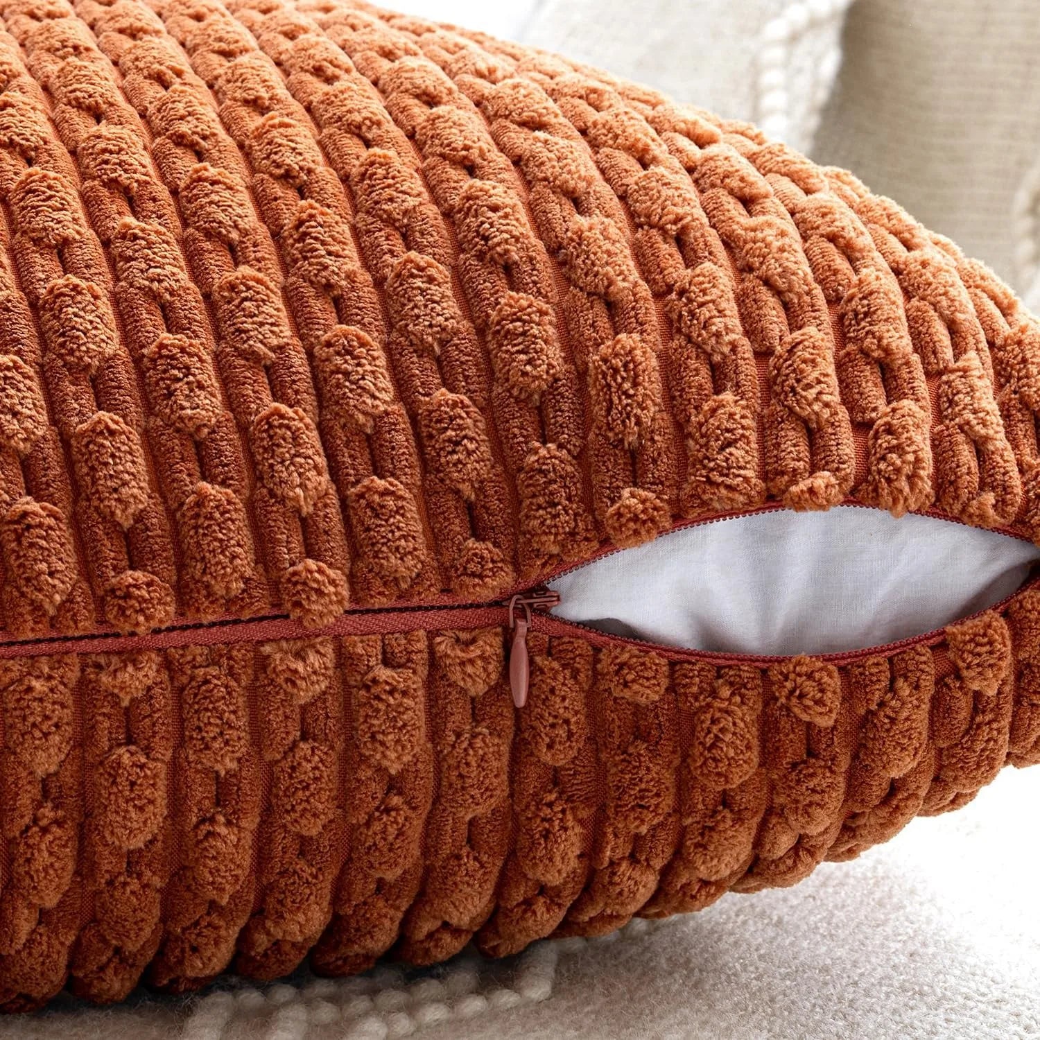 Corduroy Cushion Covers Striped Pillowcases