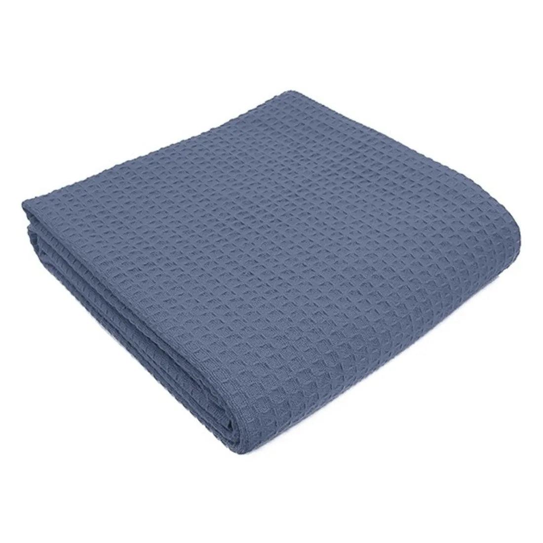 Herringbone & Honeycomb Weave Cotton Thermal Blanket 2 PK - PRHOMZ