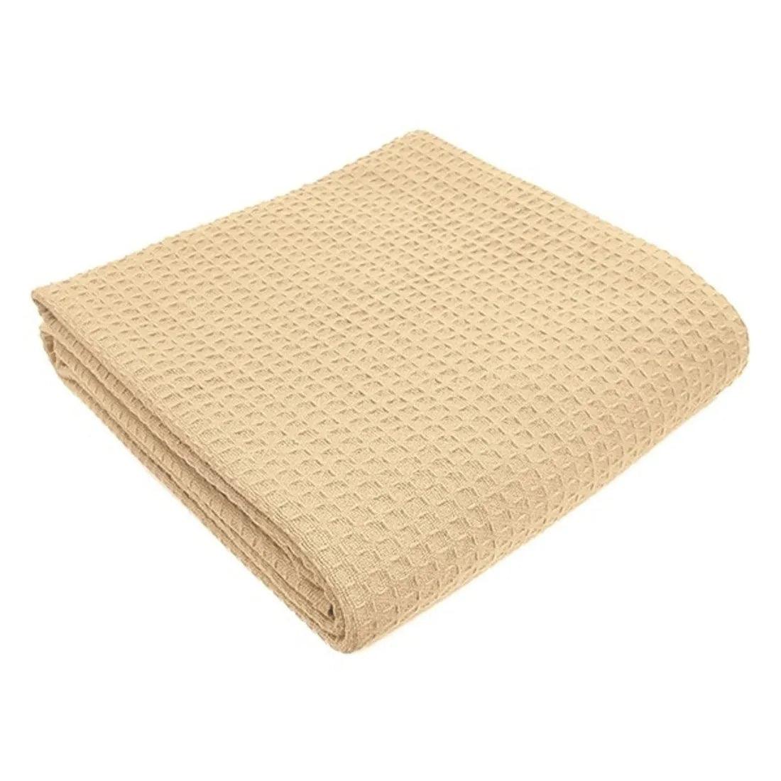 Herringbone & Honeycomb Weave Cotton Thermal Blanket 2 PK - PRHOMZ