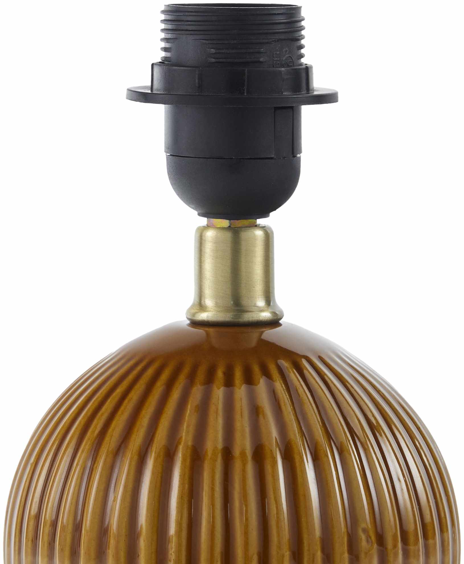 Shahrekord Dark Brown Ceramic Table Lamp-2