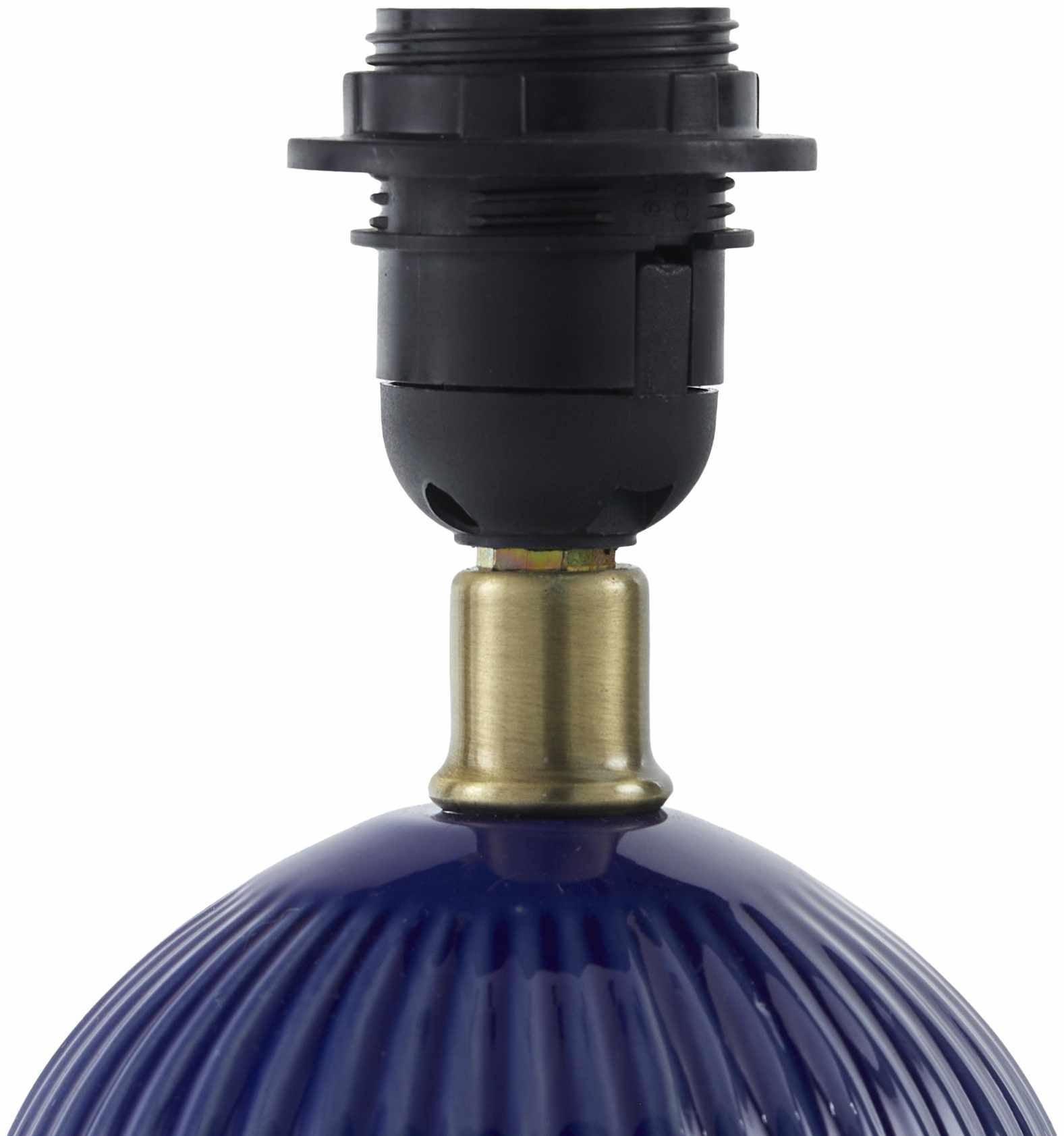 Shahrekord Blue Ceramic Table Lamp - PRHOMZ