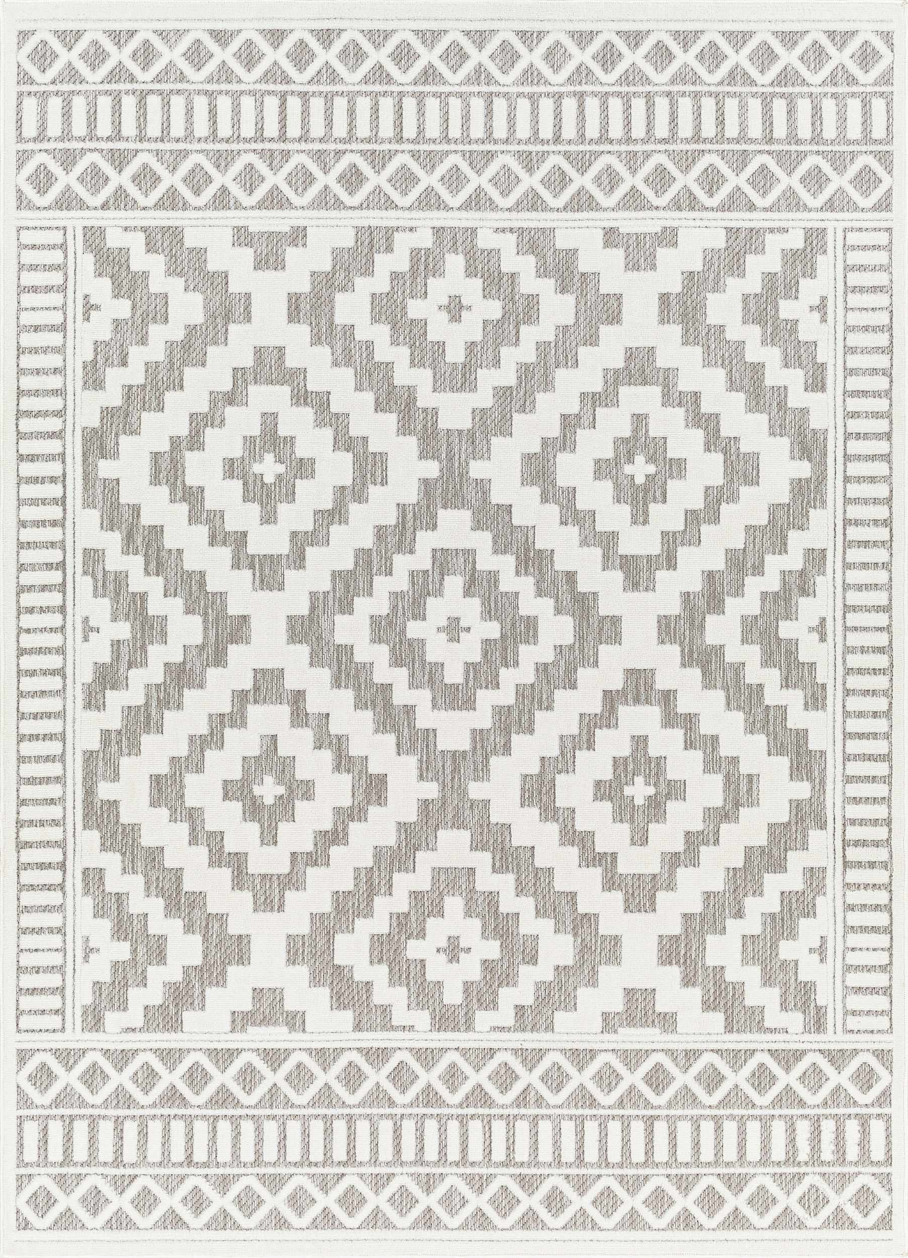 Feya Beige Outdoor Rug - Clearance-1