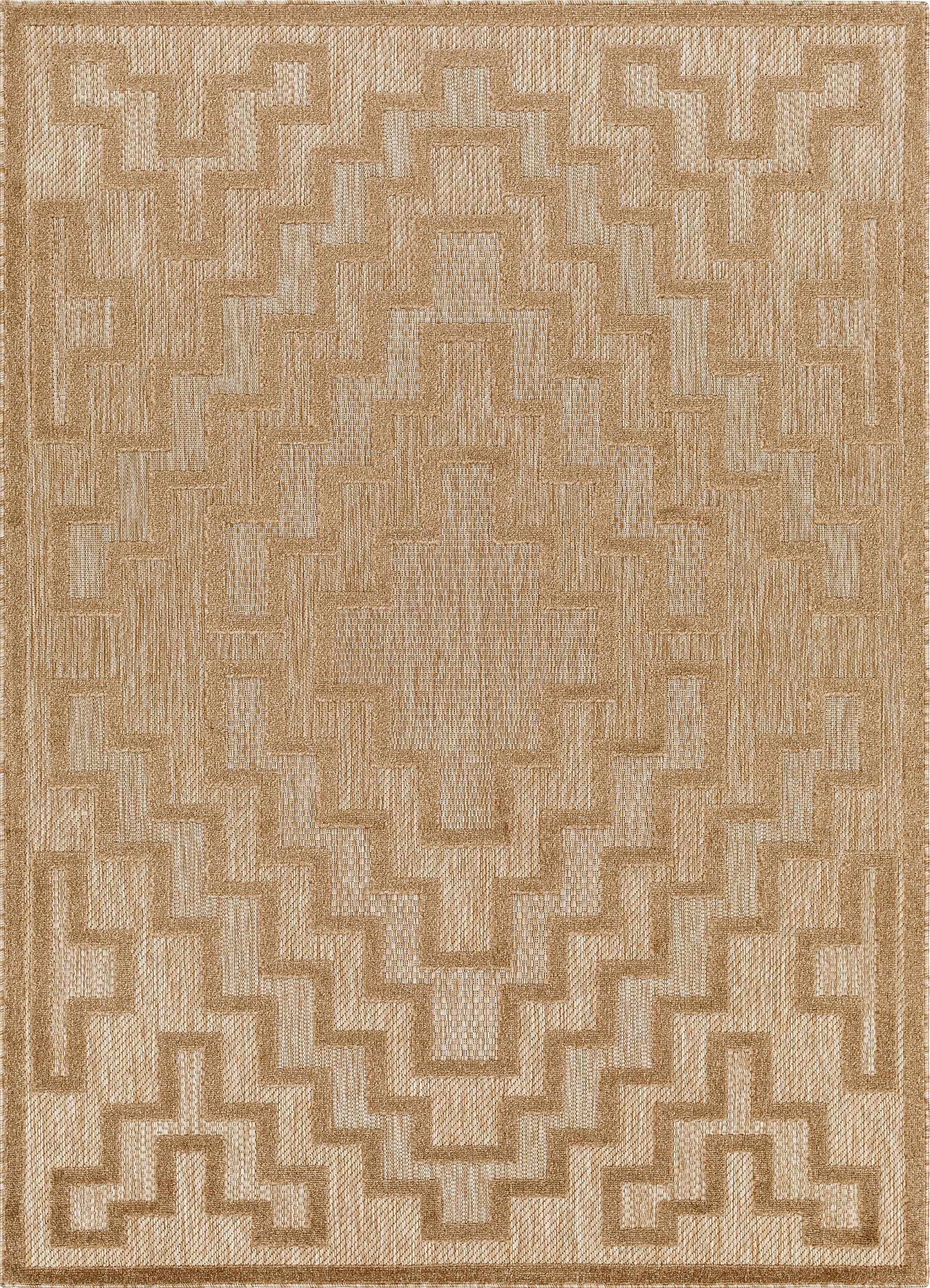 Diza Tan Outdoor Rug - Clearance - PRHOMZ