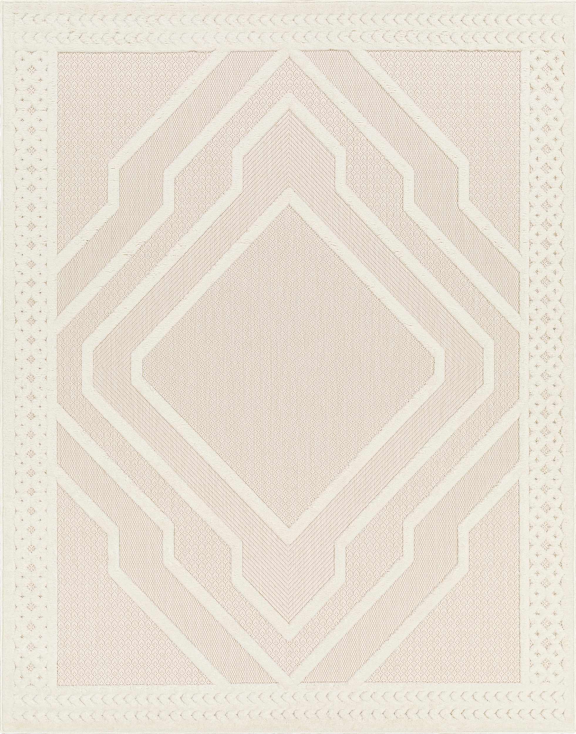 Anja Cream Outdoor Rug - Clearance-1